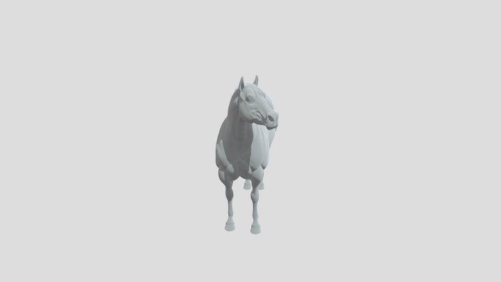 Quarter Horse test scan 3D Model