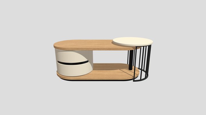 Modern Modular Nesting Coffee Table with Storage