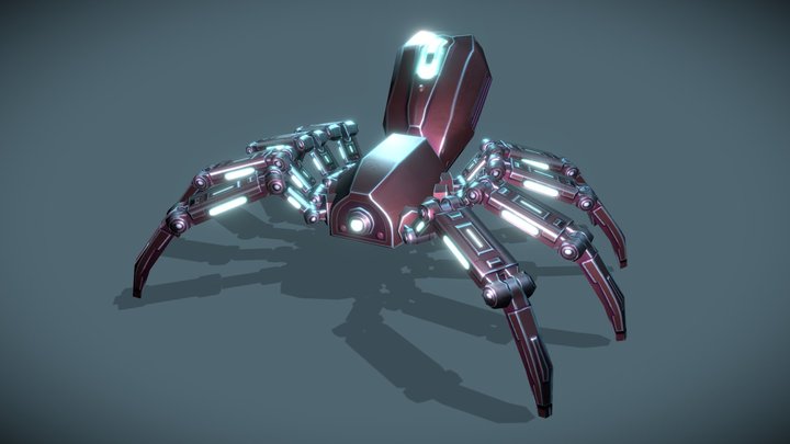 Robotic Spider 3D Model