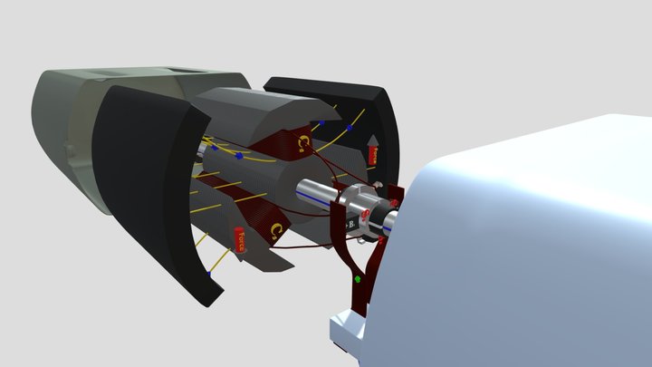 D,c Motor 3D Model