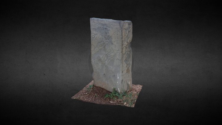 Deer stone 006, Jargalan - Mongolia 3D Model