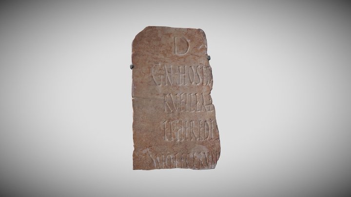 Inscriptions Latines 3D Model
