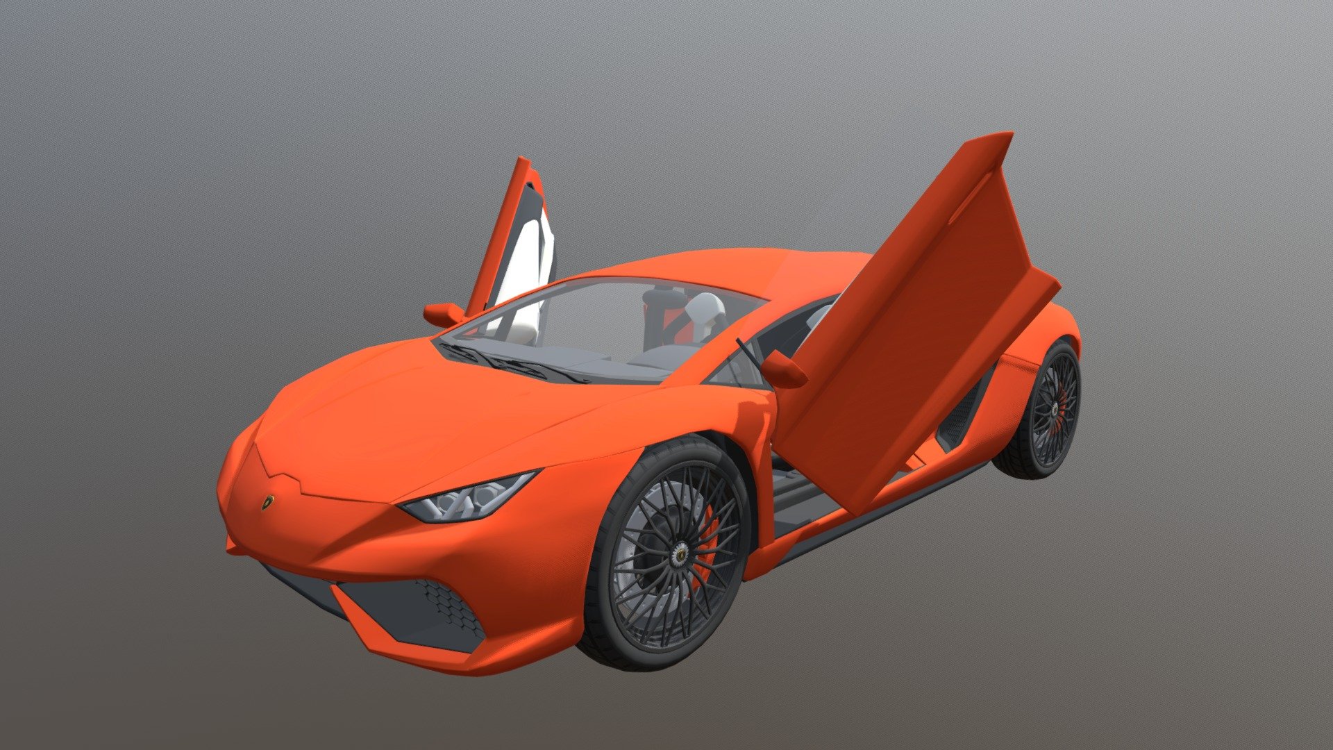 Lamborghini fusion orange color by pisut3d