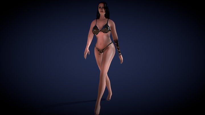 Jeny Tpose Riged 3D Model