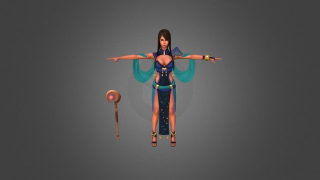 Sorceress 3D Model