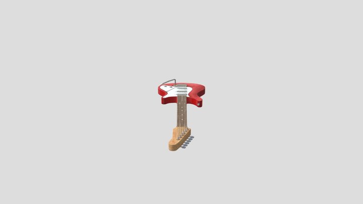 Guitar_LowPoly 3D Model