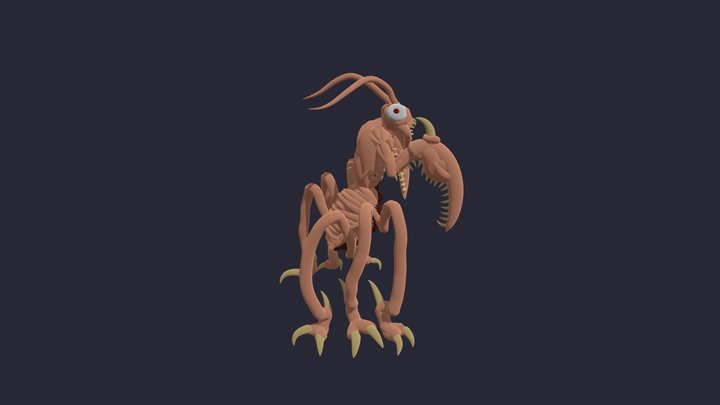 flesh Mantis drider 3D Model
