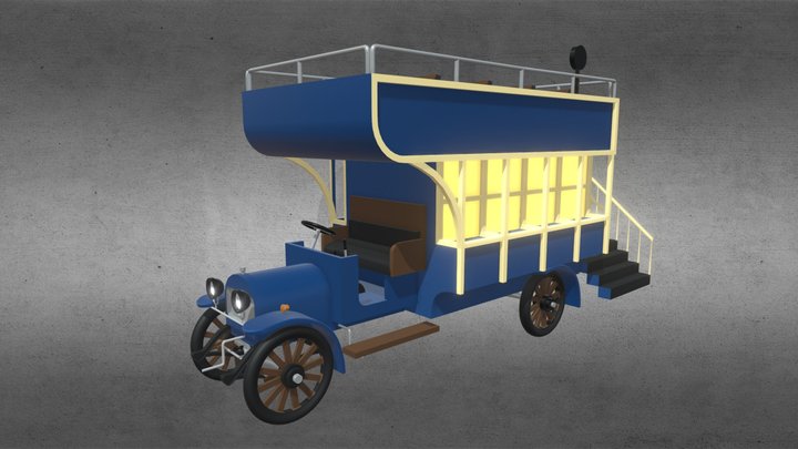 Autobus Garford 3D Model