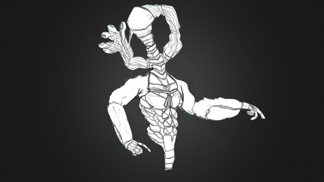 Crab Man Animation Testing 3D Model