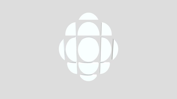CBC Radio- Canada Logo 3D Model