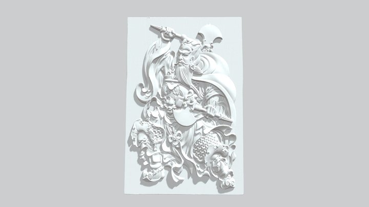 [EinScan Pro HD] Wood Carving-2 – Free 3D Model STL