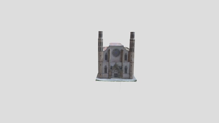 Maqueta de Santa Maria del Mar 3D Model