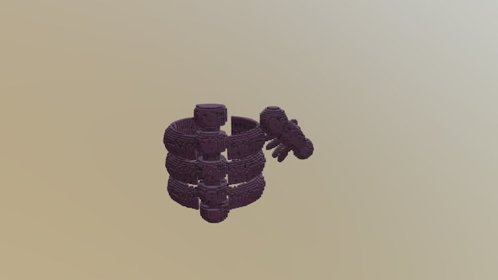 Sasuke's Susano'o Ribcage 3D Model