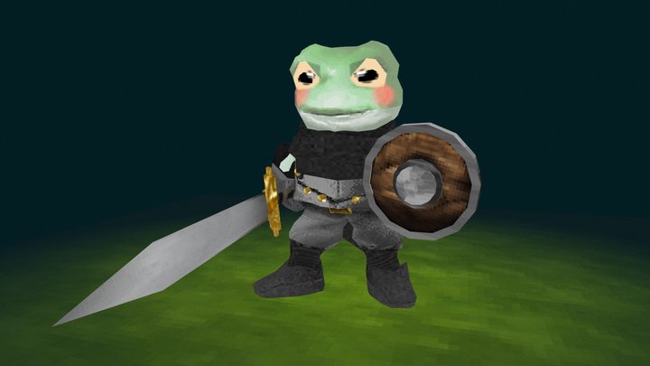 Frog Knight 3D Model