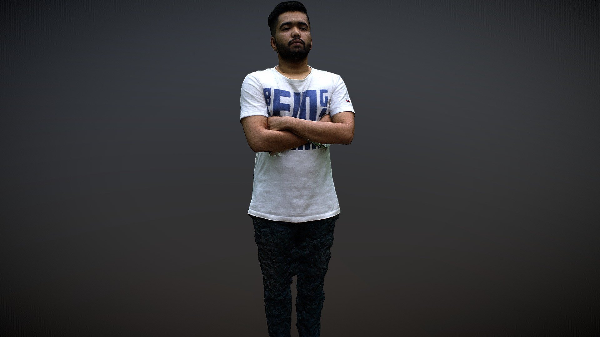 Saurav Full Body 3D Scan - Hands folded