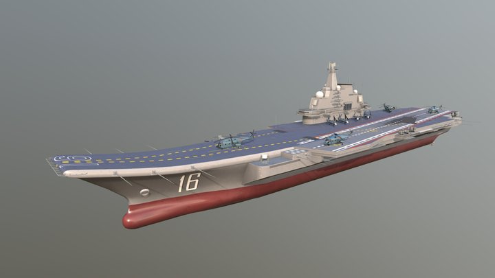 Liaoning Aircraft Carrier 3D Model