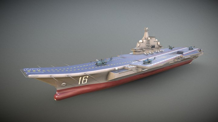 Liaoning Aircraft Carrier 3D Model