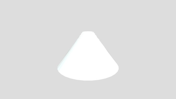 conicle volcano (untextured) 3D Model