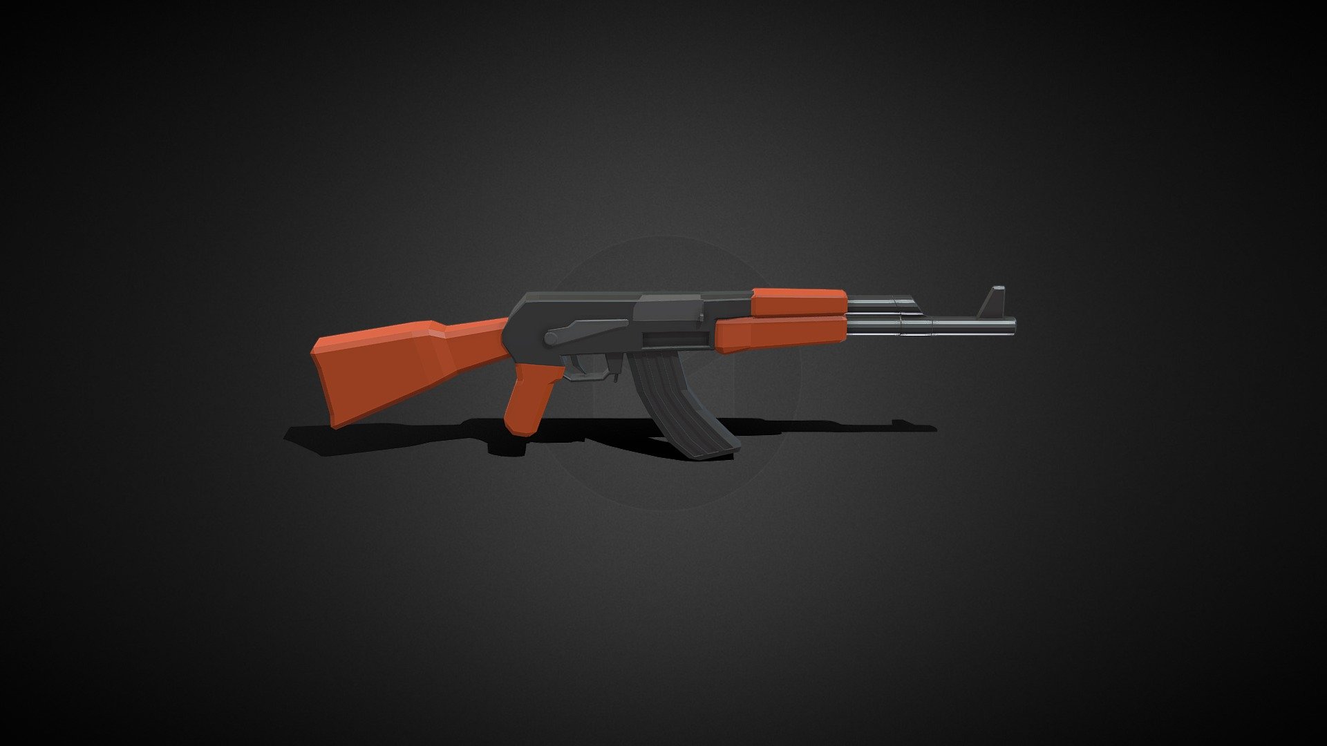 Low poly AK 47 - 3D model by HEX 17 (@HEX.017) [afb3038] - Sketchfab