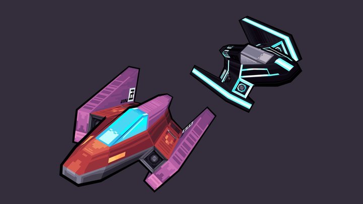 Start/ Grid -Toonnel Raiders- 3D Model