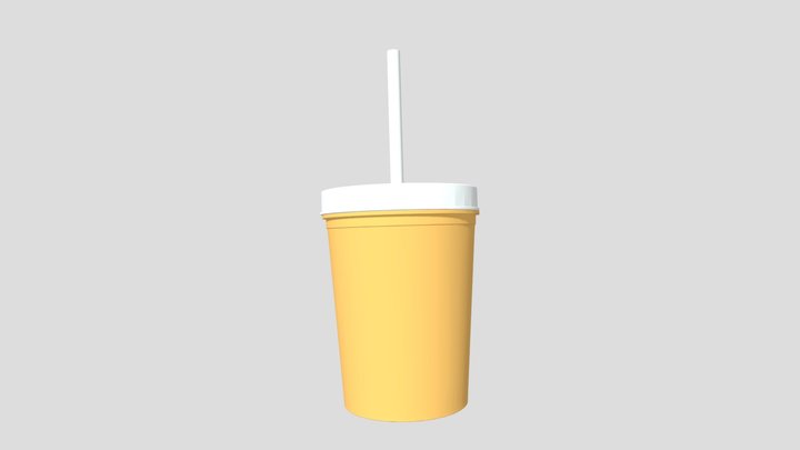 Juice Cup 3D Model
