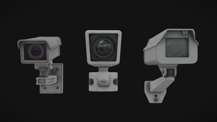 Security Cameras 3D Model