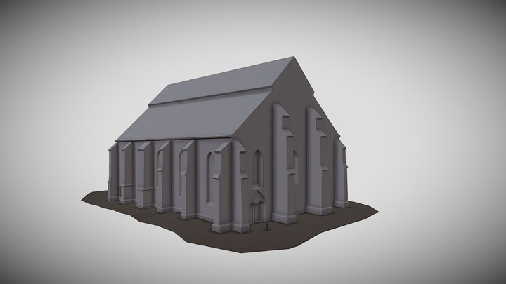 Följ pilgrimen Kristina i Vadstena klosterkyrka 3D Model