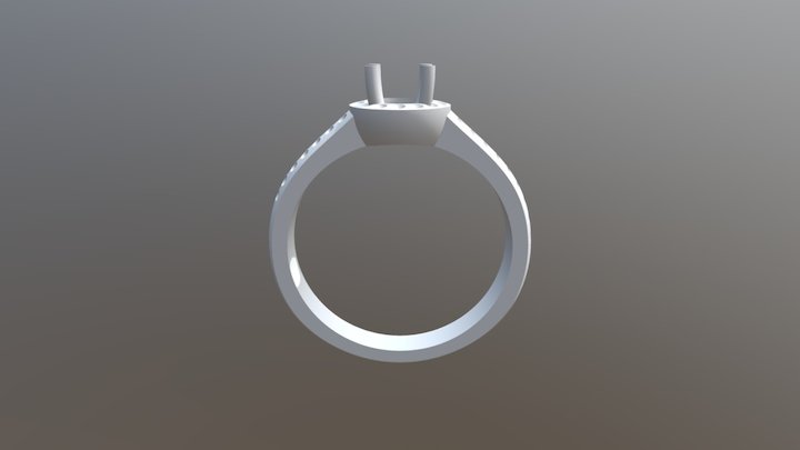 טבעת שמש שתי שורות 3D Model