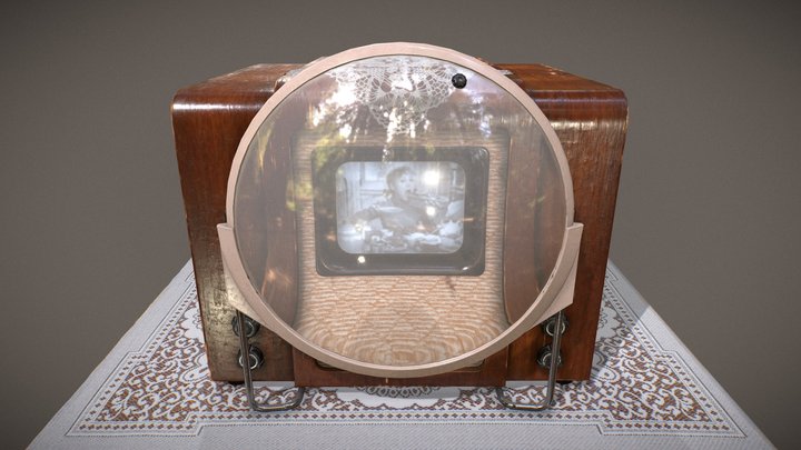 Soviet TV KVN-49 3D Model