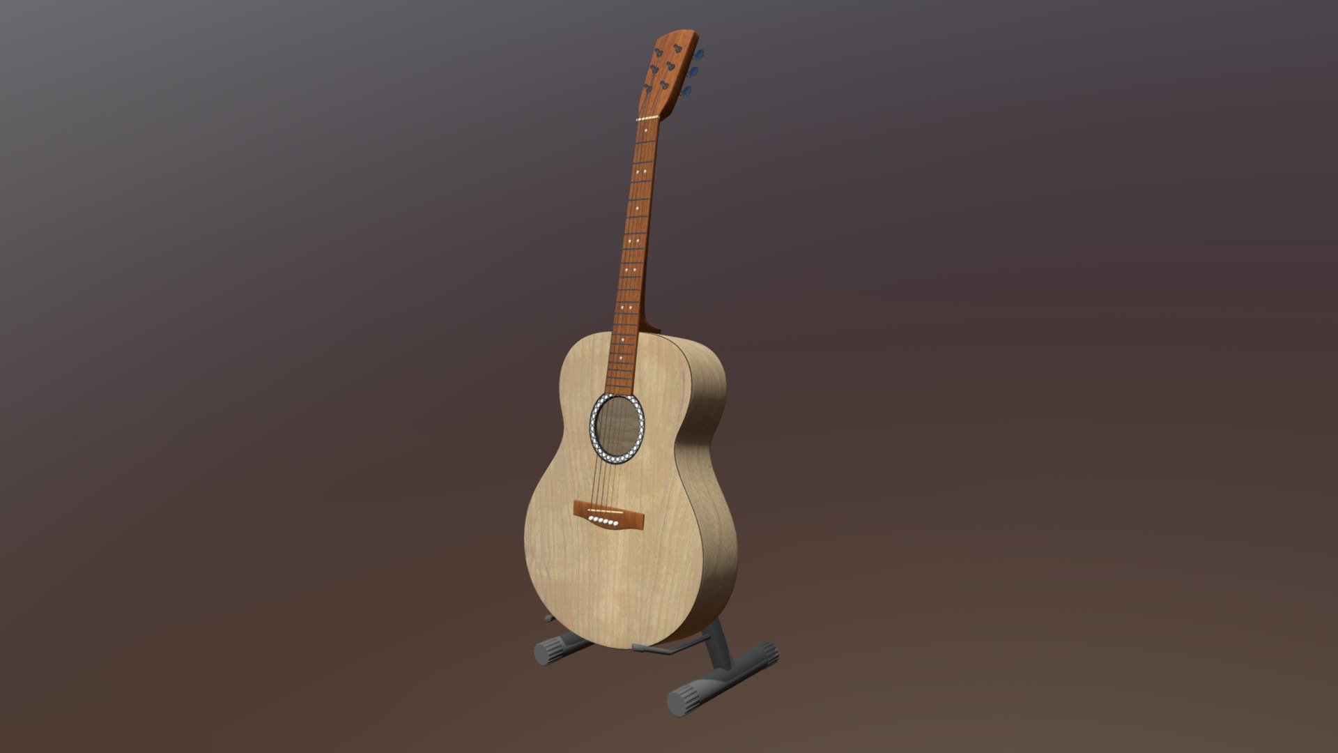 Acoustic guitar - Download Free 3D model by CheBe (@che_be) [afb7b34 ...