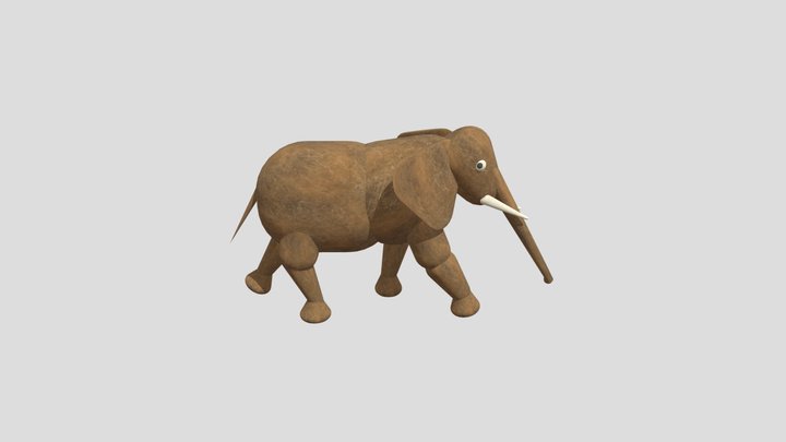 African Elephant 3D Model