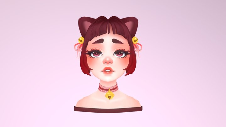 Neko Girl 3D Model