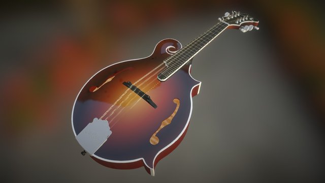 F-style-mandolin 3D Model