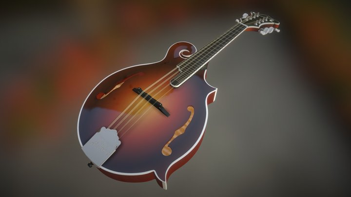 F-style-mandolin 3D Model