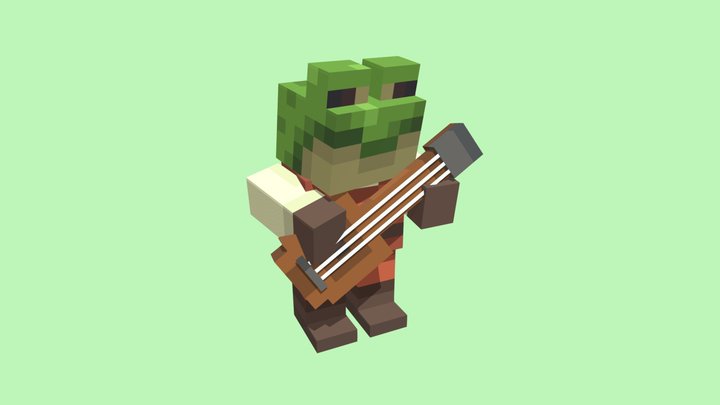 The bard frog 3D Model