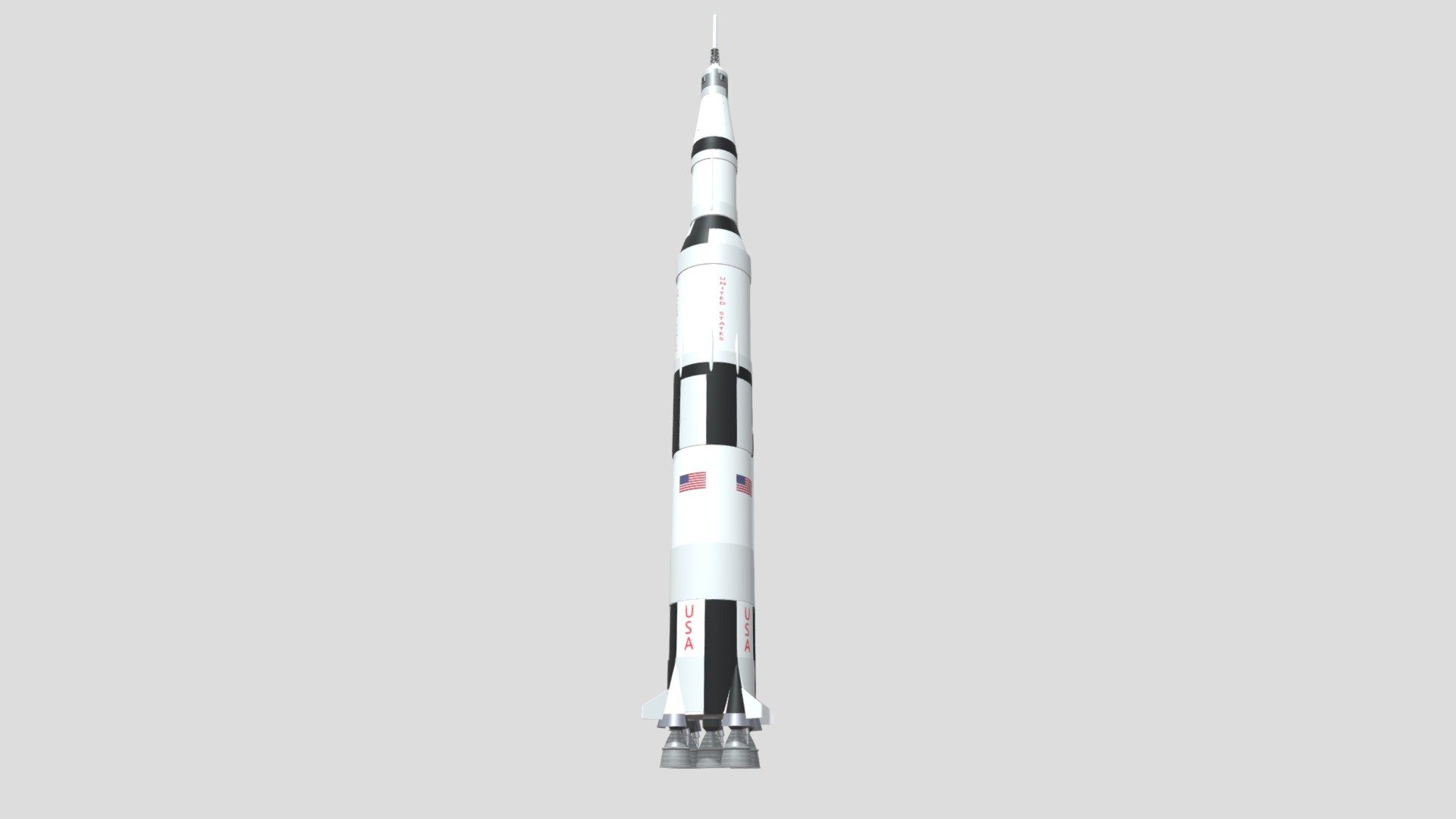 NASA Saturn V - 3D model by Clarence365 [afbb2e0] - Sketchfab