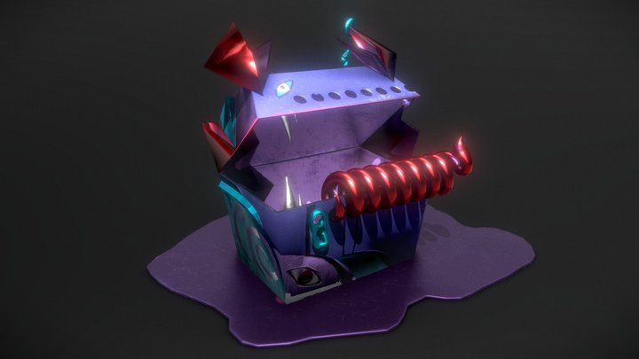 Chest of ink and void 3D Model
