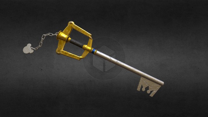 Kingdom Keyblade - Battle Damage 3D Model