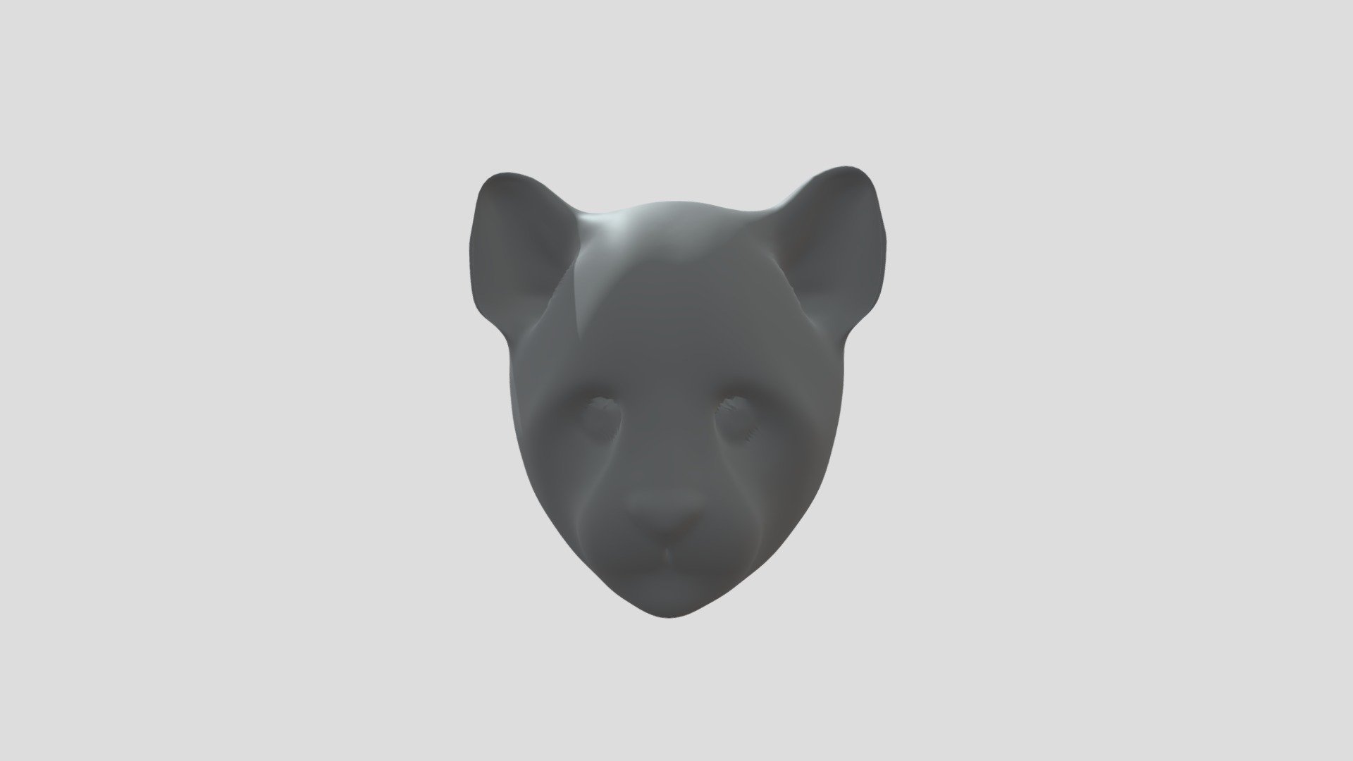 Black panther head - Download Free 3D model by emma.bugan [afbe3c5 ...