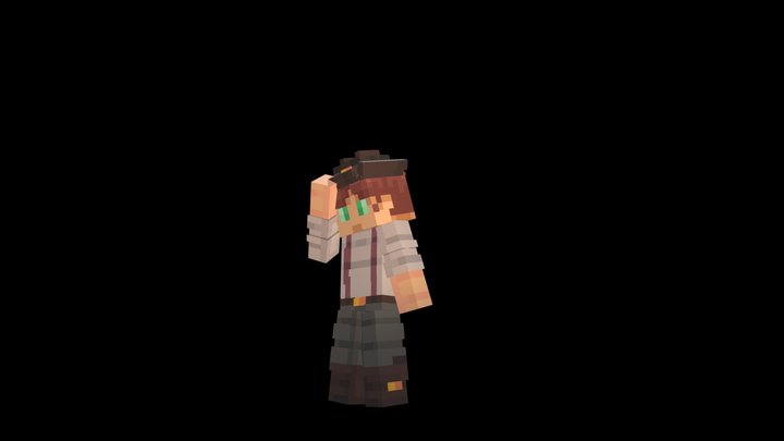 Cowboy Man Test 3D Model