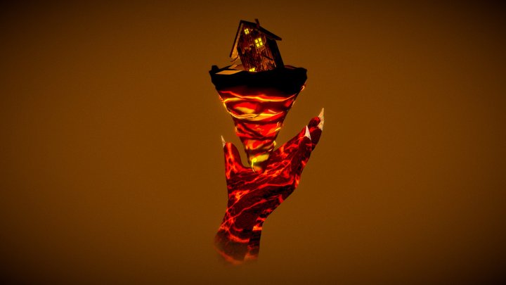 Demon Diorama 3D Model