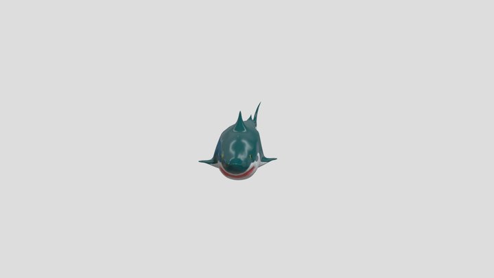 Stylized Great White Shark 3D Model