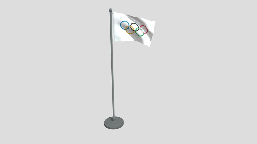 Animated Flag Of Olympic