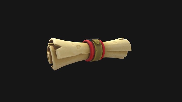 Treasure Map 3D Model