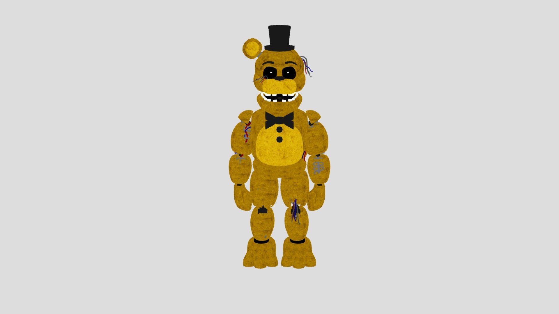 Fnaf-2-withered-golden-freddy - Download Free 3D Model By ...