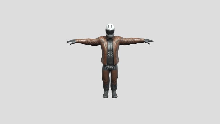 Stylized, Leather 3D Model