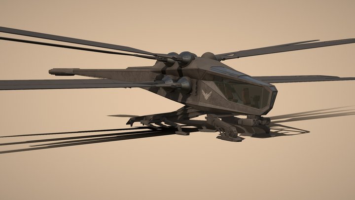 Ornithopter Dune 3D Model