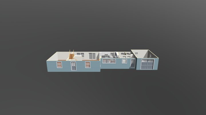 V2 of kitchen 3D Model