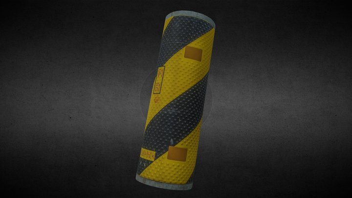 전봇대 부착 금지 홀로그램 무광 디지털 스캔 (포토그래메트리) 3D Model