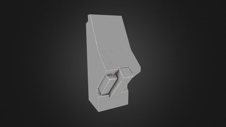 F16 Centre Console Pedestal 3D Model